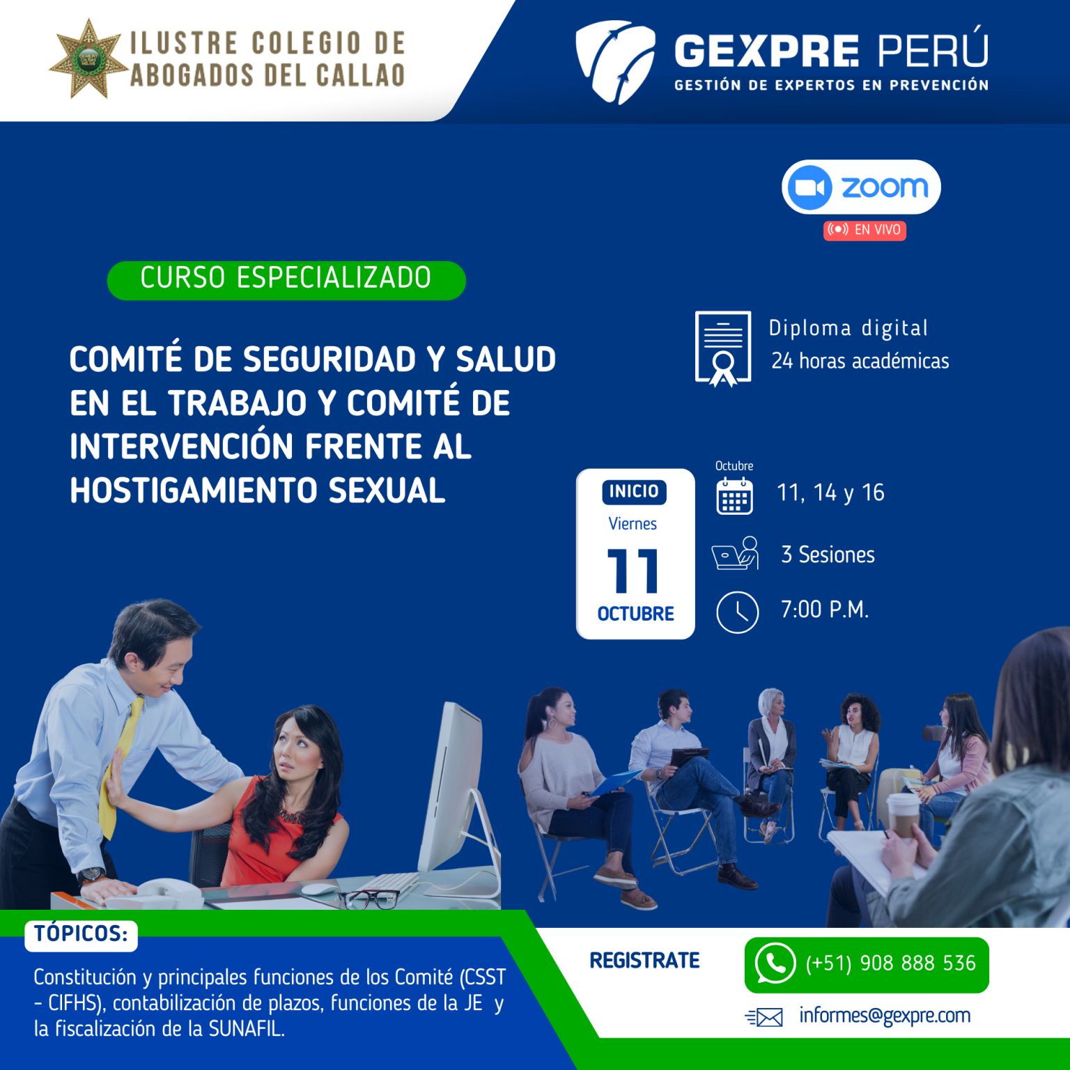 Comité de SST y el Comité de intervención frente al hostigamiento sexual